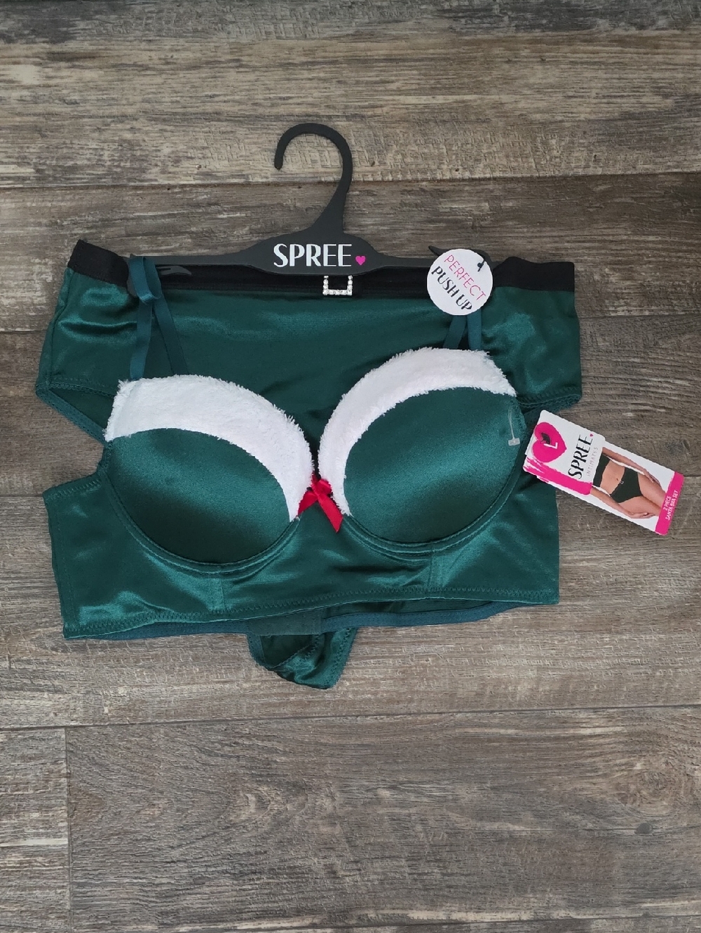 Spree Emerald Satin Set